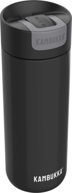 Kambukka Olympus Thermosbeker 500 Ml - Makkelijk Reinigen - Lekvrije Koffiebeker - RVS - Darkness -Premium Waterflessenwinkel 450x1200