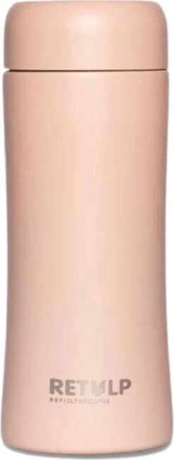 Retulp - Tumbler Thermosbeker – Champagne Pink – 300 Ml - Thermosfles - Roze -Premium Waterflessenwinkel 456x1200