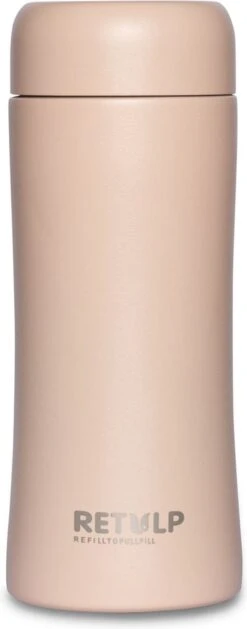 Retulp - Tumbler Thermosbeker – Champagne Pink – 300 Ml - Thermosfles - Roze -Premium Waterflessenwinkel 471x1200