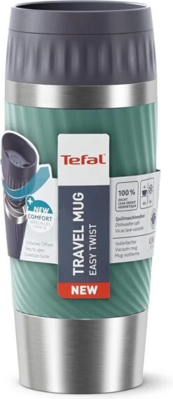 Tefal Travel Mug Easy Twist Thermobeker - Groen - 0,36 Liter 23 Tefal Travel Mug Easy Twist Thermobeker - Groen - 0,36 Liter -Premium Waterflessenwinkel 520x1200