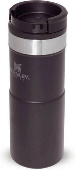 Stanley The NeverLeak™ Travel Mug 0,35L NEW - Thermosfles - Matt Black -Premium Waterflessenwinkel 529x1200 2