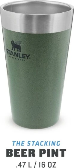 Stanley The Stacking Beer Pint 0,47l - Beker - Hammertone Green -Premium Waterflessenwinkel 532x1200 1
