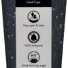 Circular&Co. Herbruikbare To Go Koffiebeker (rCUP) Zwart/geel 12oz/340ml