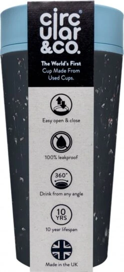 RCUP 340 Ml - Zwart/Blauw Black And Teal