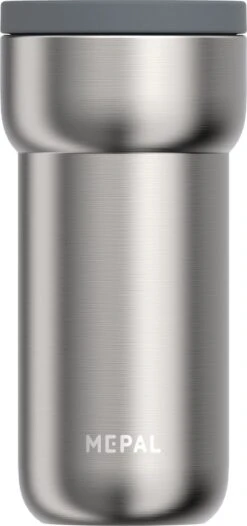Mepal Isoleerbeker Ellipse 375 Ml – Houdt Je Drankje 4 Uur Warm En 8 Uur Koud – Natural Brushed – Koffiebeker To Go – Lekdicht – Thermosbeker -Premium Waterflessenwinkel 564x1200