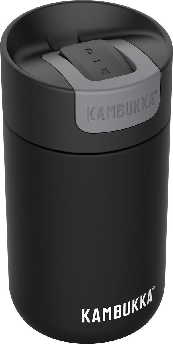 Kambukka Olympus Thermosbeker 300 Ml - Makkelijk Reinigen - Lekvrije Koffiebeker - RVS - Jet Black 3 Kambukka Olympus Thermosbeker 300 Ml - Makkelijk Reinigen - Lekvrije Koffiebeker - RVS - Jet Black