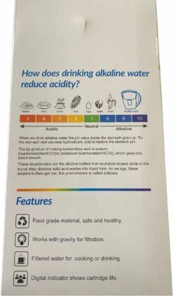 Alkaline WaterFilterkan - AlkaKan Voor Alkalisch/ Basisch Water | Met GRATIS PH-testpapier -Premium Waterflessenwinkel 703x1200