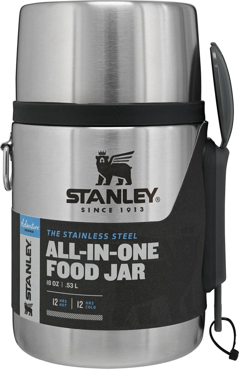 Stanley The Stainless Steel All-in-One Food Jar 0,53L - Thermosfles - Stainless Steel 7 Stanley The Stainless Steel All-in-One Food Jar 0,53L - Thermosfles - Stainless Steel - Afbeelding 5