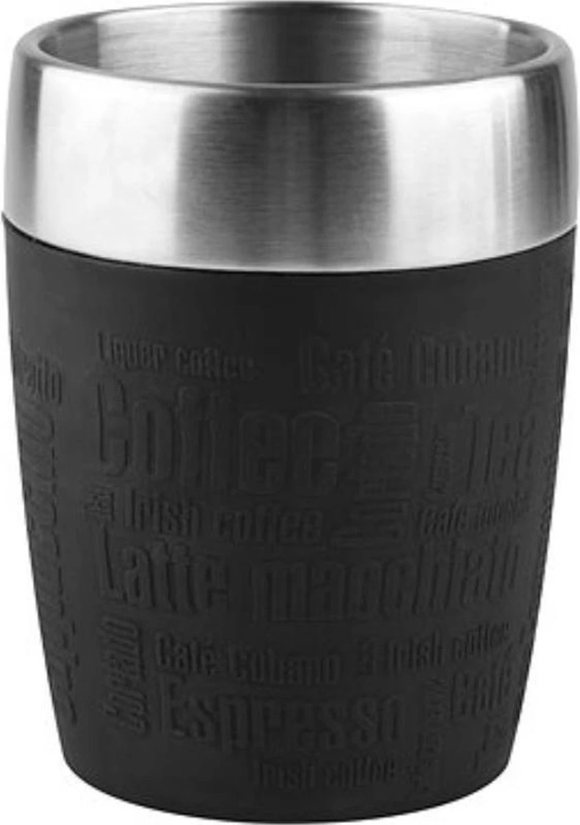 Tefal Travel Mug Thermobeker - 200 Ml - RVS/Zwart 3 Tefal Travel Mug Thermobeker - 200 Ml - RVS/Zwart
