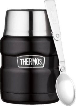 Thermos King Voedseldrager - 47 Cl - Mat Zwart -Premium Waterflessenwinkel 867x1200