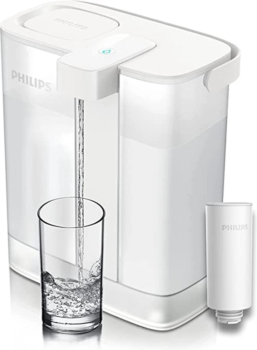 Philips Water Instant Water Filter - 3 L Inhoud, 1 L/min Snelle Doorstroming, Oplaadbaar Via USB-C 3 Philips Water Instant Water Filter - 3 L Inhoud, 1 L/min Snelle Doorstroming, Oplaadbaar Via USB-C
