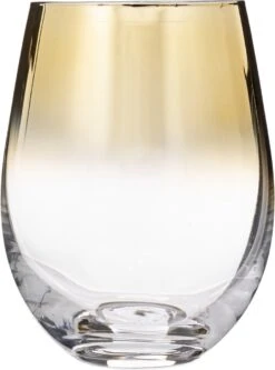 Merkloos Set Van 6x Stuks Tumbler Glazen Gouden Rand Arya 540 Ml Van Glas - Drinkglazen - Waterglazen -Premium Waterflessenwinkel 890x1200 5