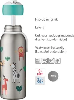 Mepal PAW Patrol - Thermofles - Isoleerfles Flip-up Campus - 350ml – Houdt Tot 9 Uur Warm En Tot 12 Uur Koud – Waterfles Met Rietje – Drinkfles Voor Kinderen -Premium Waterflessenwinkel 896x1200 1