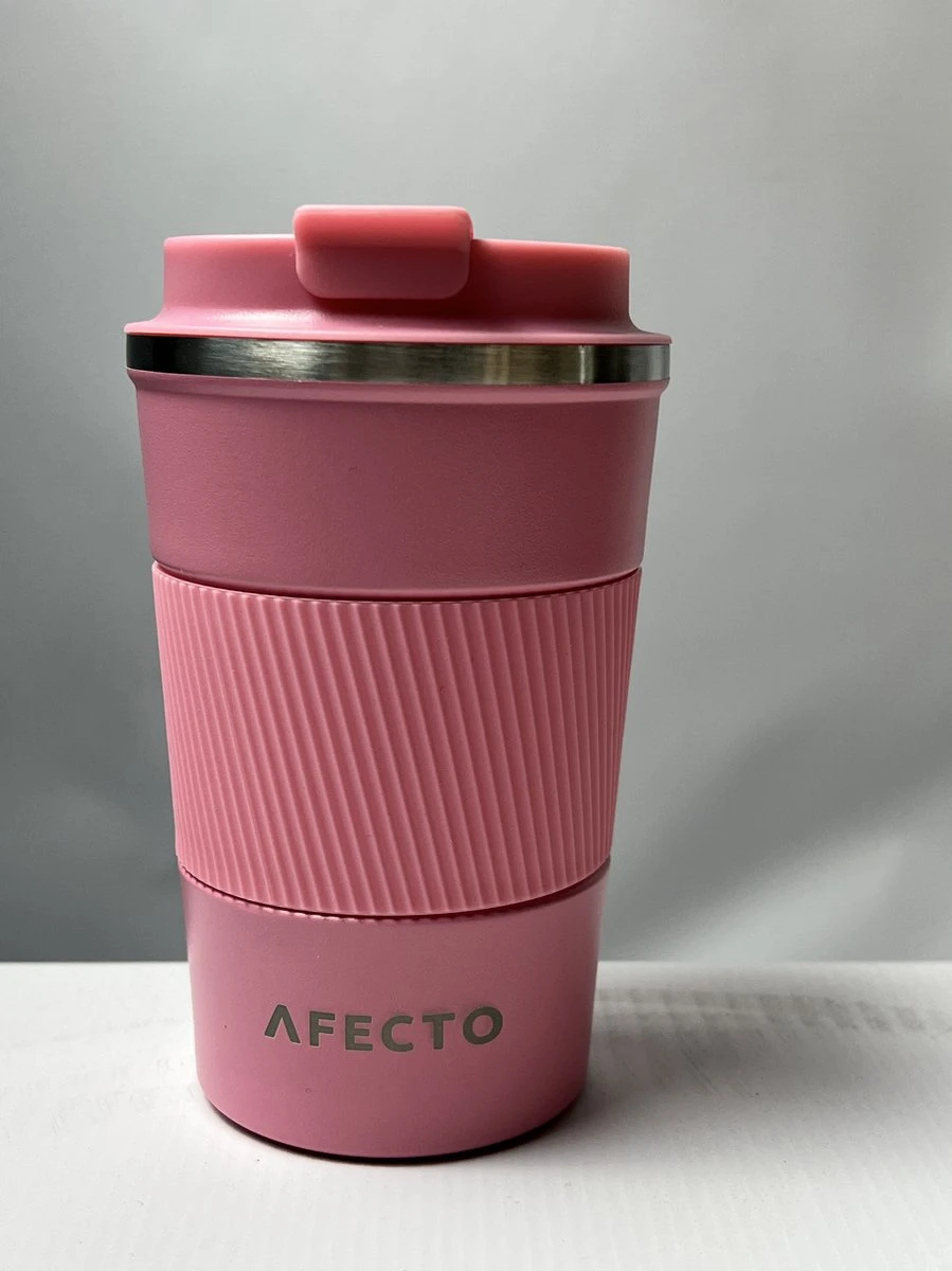 Koffie To Go Beker | Coffee To Go | Isolerende Beker Roze | Herbruikbaar | Inhoud 380 Ml 3 Koffie To Go Beker | Coffee To Go | Isolerende Beker Roze | Herbruikbaar | Inhoud 380 Ml