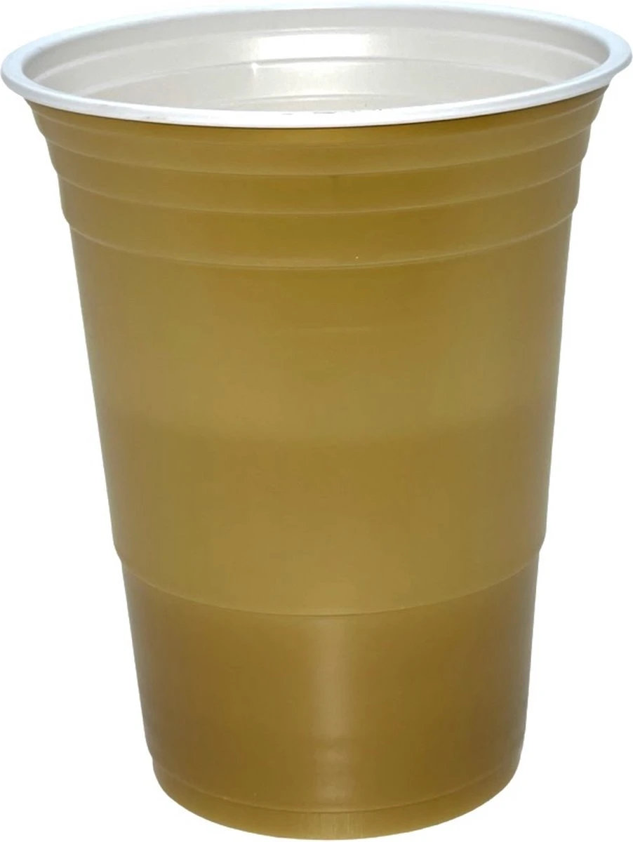 Merkloos Gold Cups - 50stuk(s) - 475ml - Party Cups - Drankspel - Beerpong Bekers - Beerpong - Plastic Bekers 4 Merkloos Gold Cups - 50stuk(s) - 475ml - Party Cups - Drankspel - Beerpong Bekers - Beerpong - Plastic Bekers - Afbeelding 2