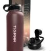 Tigrar - Waterfles Met Rietje - Drinkfles 1 Liter - Thermosfles - RVS - Rood - Incl. Extra Dop, 3 Rietjes En Reiniger 1 Tigrar - Waterfles Met Rietje - Drinkfles 1 Liter - Thermosfles - RVS - Rood - Incl. Extra Dop, 3 Rietjes En Reiniger -Premium Waterflessenwinkel 904x1200 1