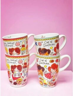 Blond Amsterdam Even Bijkletsen Beker XL 500 Ml - Rode Rand -Premium Waterflessenwinkel 910x1200