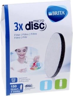 BRITA - Waterfilterpatroon MicroDisc 3-Pack -Premium Waterflessenwinkel 914x1200