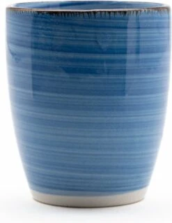 Koffiekopjes - Ocean Blue - Koffiebeker - Unieke Kleuren - Blauw - Set Van 12 Kopjes (ook Los Verkrijgbaar) - 160ML En 340ML - Porselein - Hip En Trendy -Premium Waterflessenwinkel 928x1200