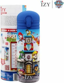 IZY Bottles X Paw Patrol - Rescue Knights | 350 ML | Kinderen | Thermosfles | Drinkfles | Waterfles | Schoolfles | Isoleerfles | Beker | Drinkbeker | Koud | Warm | Fles | Kinder | Back To School | 350ml -Premium Waterflessenwinkel 930x1200