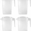 Merkloos Pakket Van 4x Stuks Kunststof Schenkkannen/waterkannen Van 2 Liter - 2000 Ml - Feest/partij/zomer -Premium Waterflessenwinkel 949x1200