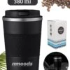 Mmoods Thermosbeker Voor Koffie En Thee 380ml - Koffiebeker To Go - Reisbeker Voor Auto - Herbruikbare Drinkfes Voor Warme En Koude Dranken - Ecologische Thermoskan Zwart Geschenk 1 Mmoods Thermosbeker Voor Koffie En Thee 380ml - Koffiebeker To Go - Reisbeker Voor Auto - Herbruikbare Drinkfes Voor Warme En Koude Dranken - Ecologische Thermoskan Zwart Geschenk -Premium Waterflessenwinkel 960x1200 6