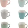 Orange85 Espresso Kopjes - Set Van 6 - Met Oor - 160ml - Meerdere Kleuren - Pastel - Aardewerk 1 Orange85 Espresso Kopjes - Set Van 6 - Met Oor - 160ml - Meerdere Kleuren - Pastel - Aardewerk -Premium Waterflessenwinkel 976x1200